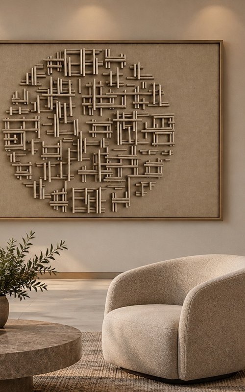 Beige Circle by Cristina Caraiani