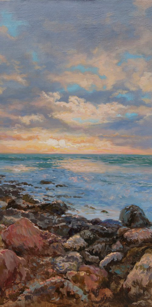 Sea sunset by Eduard Panov