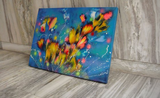 ”Evening Floral Breeze”  27.5" x 39.4" (70 x 100 cm)