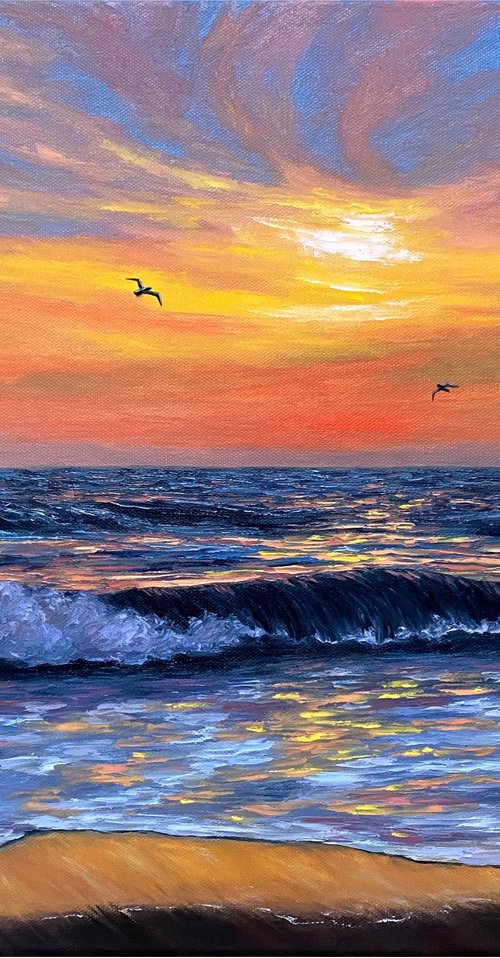 Glowing sunset by Olga Kurbanova