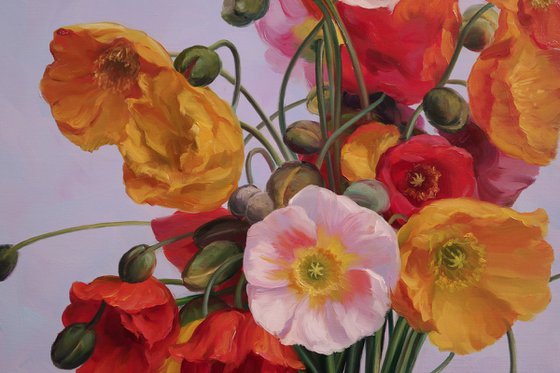 "A heart blooming with poppies"