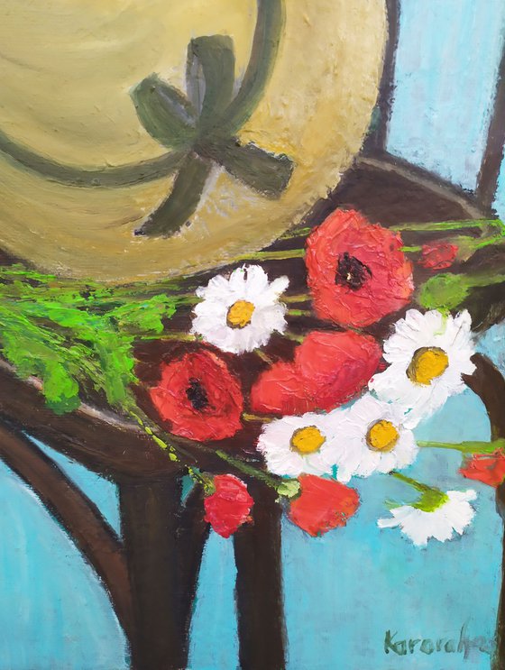 Still life with poppies