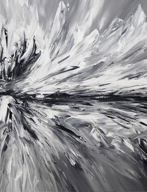 Black And White Star L 1 by Peter Nottrott