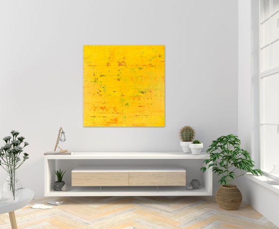 Yellow abstract painting GF749
