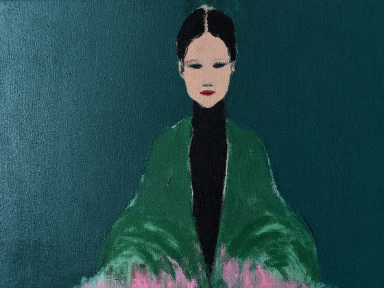The Girl with Bouquet