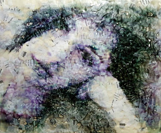 Layla (n.328) - 73,00 x 60,00 x 2,50 cm - ready to hang - mix media painting on stretched canvas