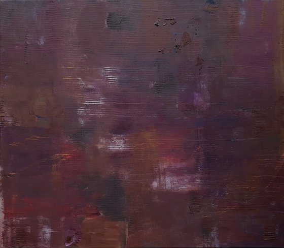 XXL large red oil painting