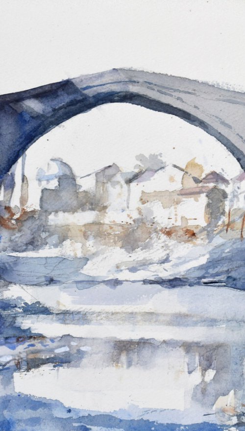 Mostar by Goran Žigolić Watercolors