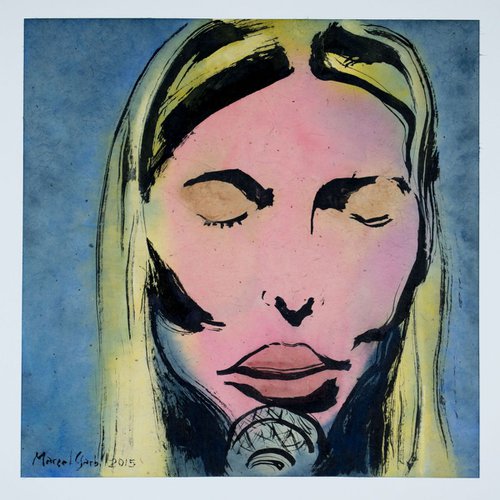 Joni Mitchell by Marcel Garbi