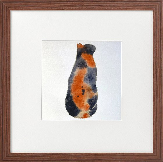 Tortoiseshell Cat Framed