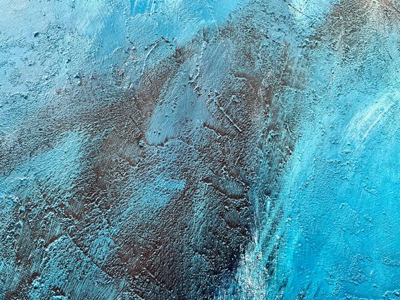 Blue abstract no. 5221 set 3