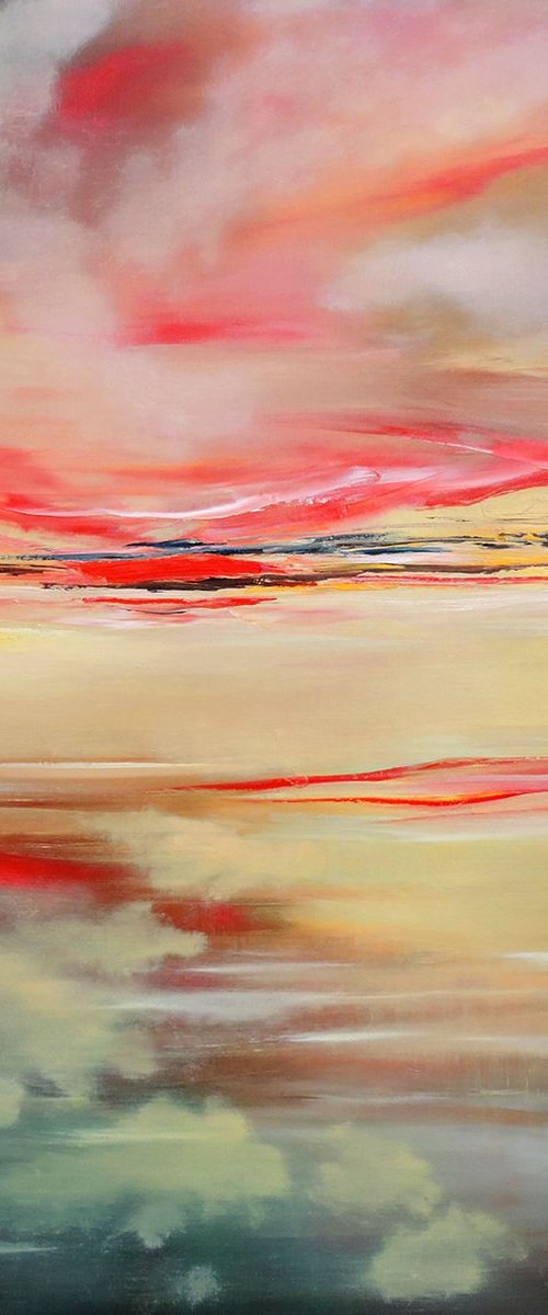 That'll be the Night. Large painting, 30" x 48". by Veta  Barker
