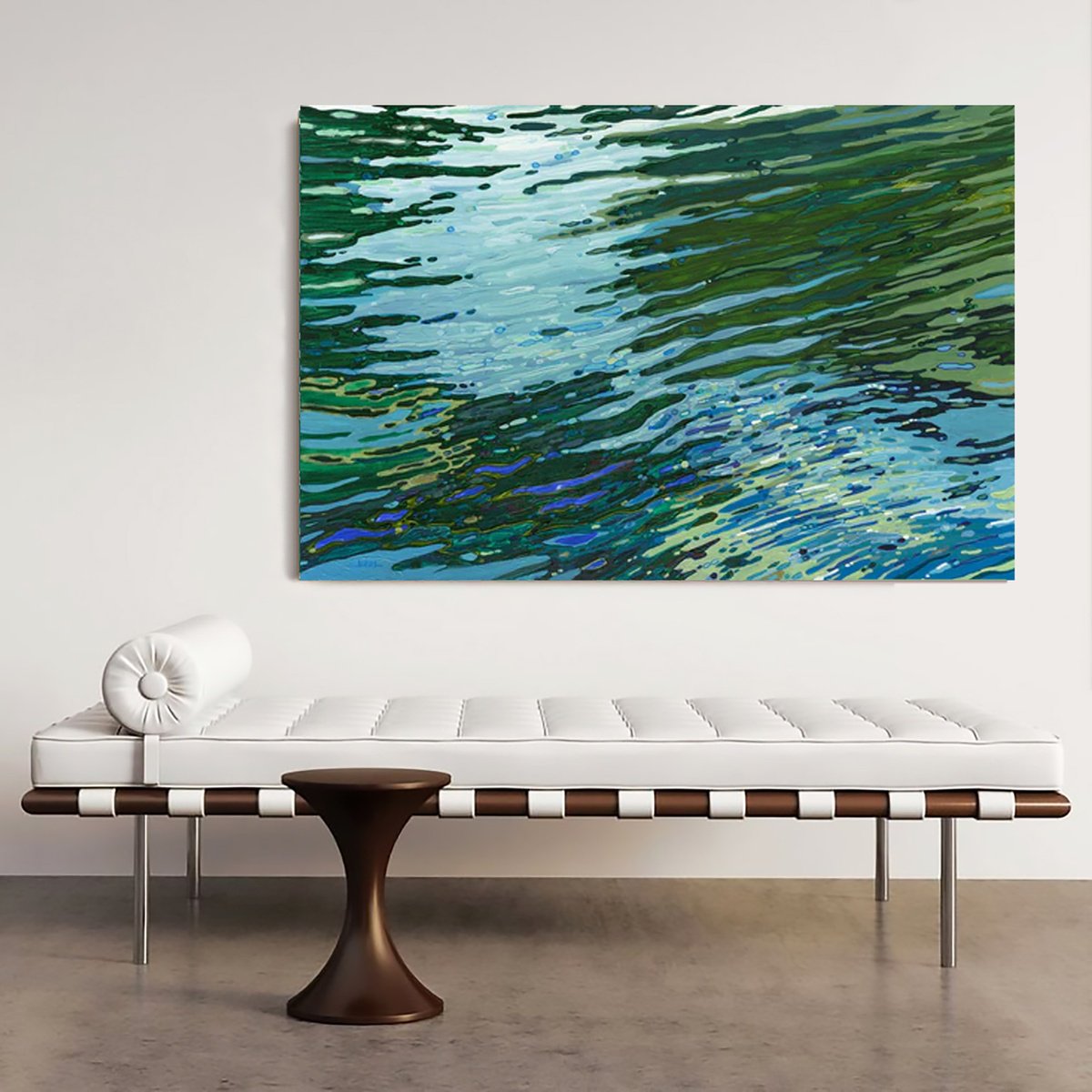 Organic Landscape Giclee Print By Margaret Juul, 36 X 24", Sawgrass Lake, Original Artwork