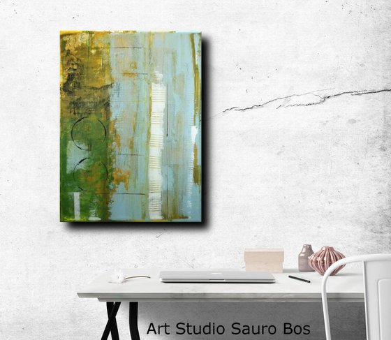 abstract-painting-canvas-forest- size 60x80 cm