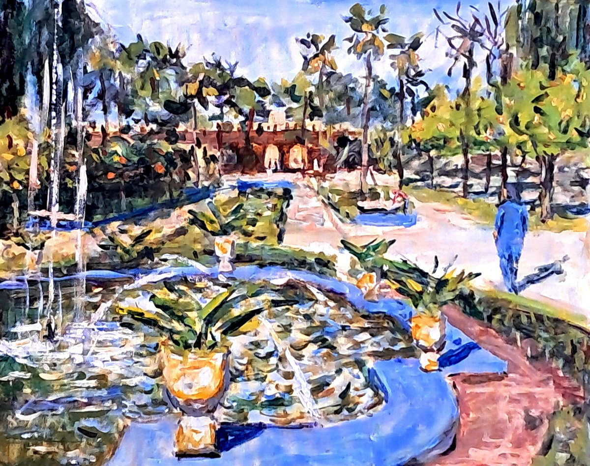  Fountain Gardens By Dimitris Voyiazoglou, 20 X 16, Artwork For Sale On Artfinder