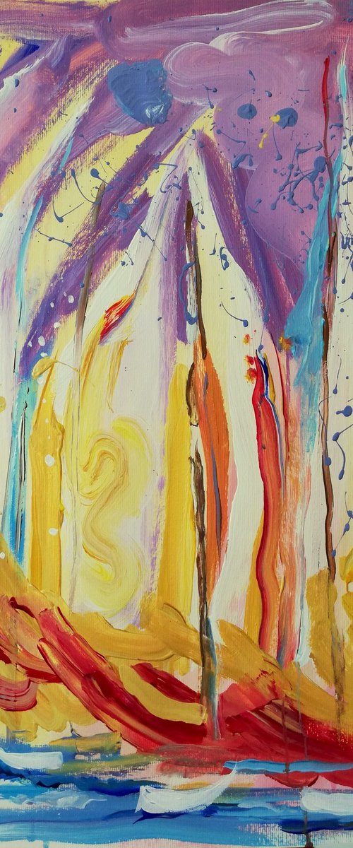 Abstract Sailing Joy by Jelena Djokic