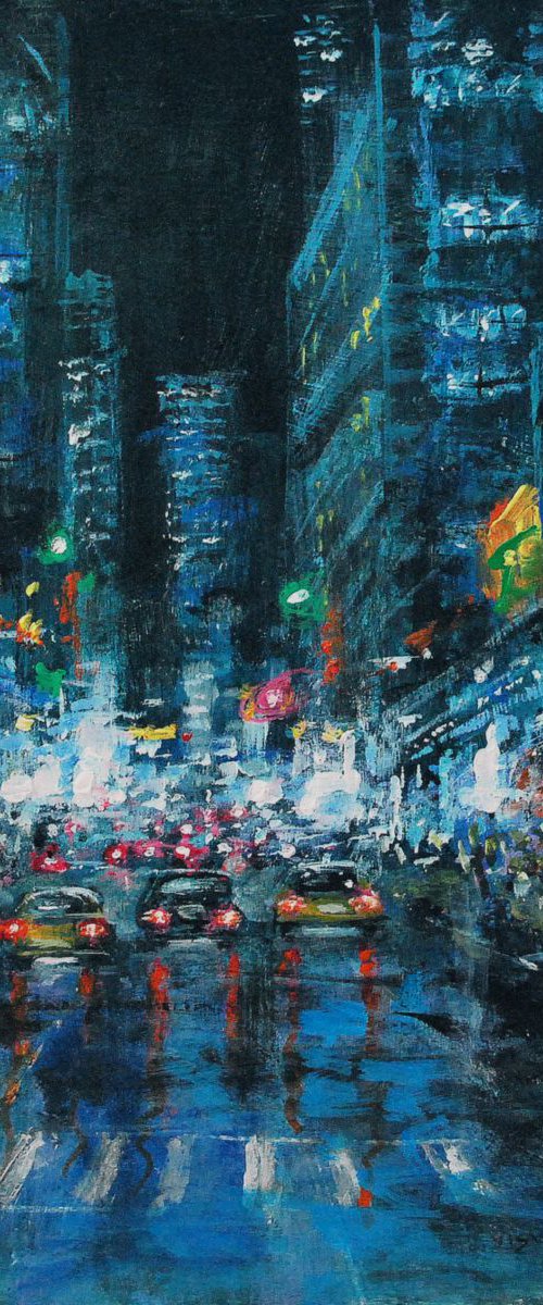 New York in night11 by Vishalandra Dakur