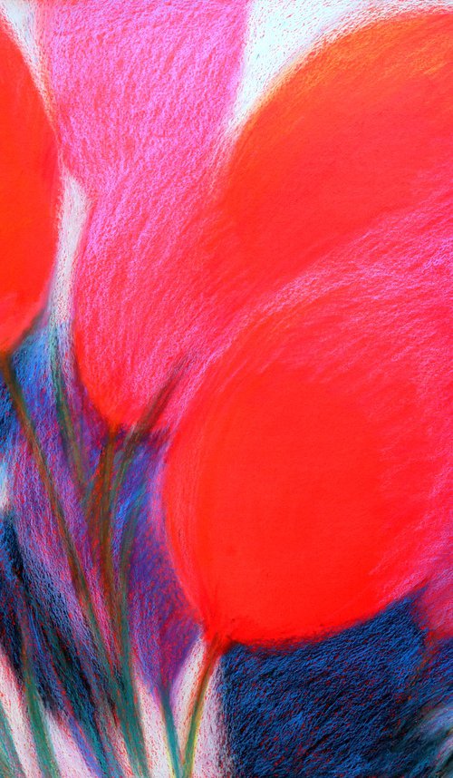 Tulips Red 7 by Rakhmet Redzhepov