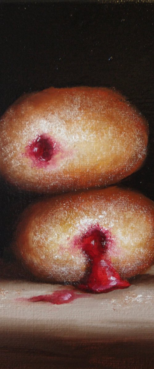 Jelly donuts by Jane Palmer Art