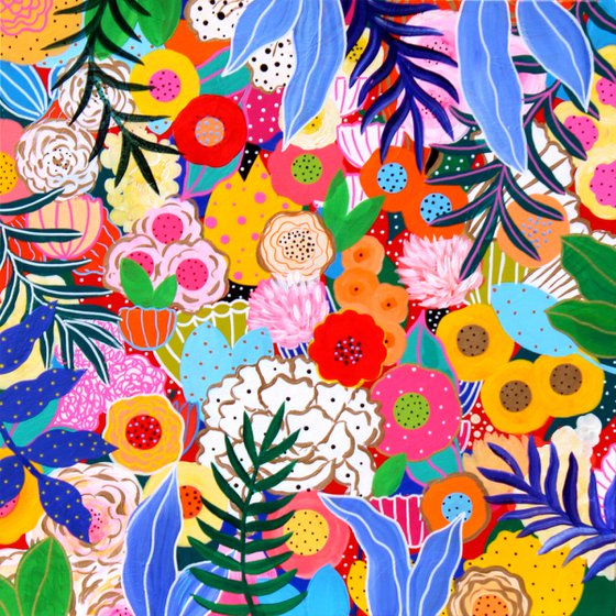 Joong's Garden Acrylic painting by Martina Boycheva | Artfinder