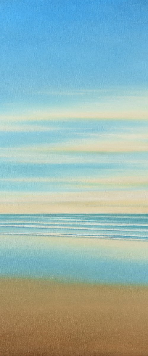 Warm Sand - Blue Sky Seascape by Suzanne Vaughan