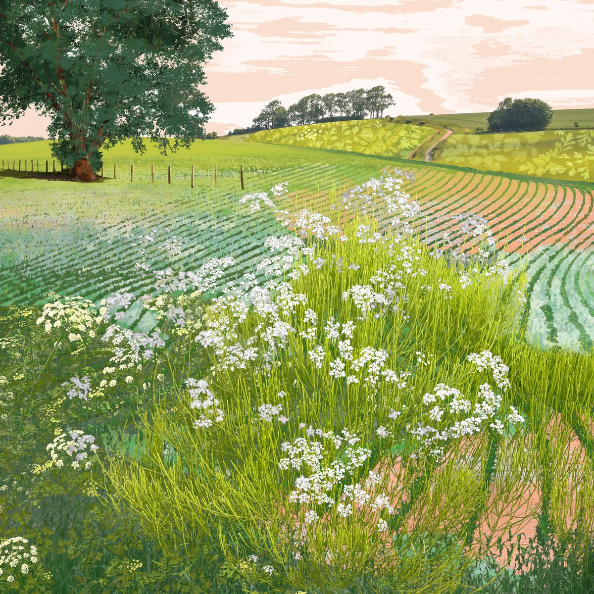 Landscape Photograph By Claire Gill, 24 X 24, The Quiet Of The Evening, Original Artwork