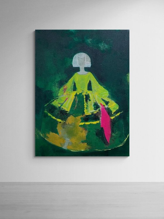 Green Figurative Abstract