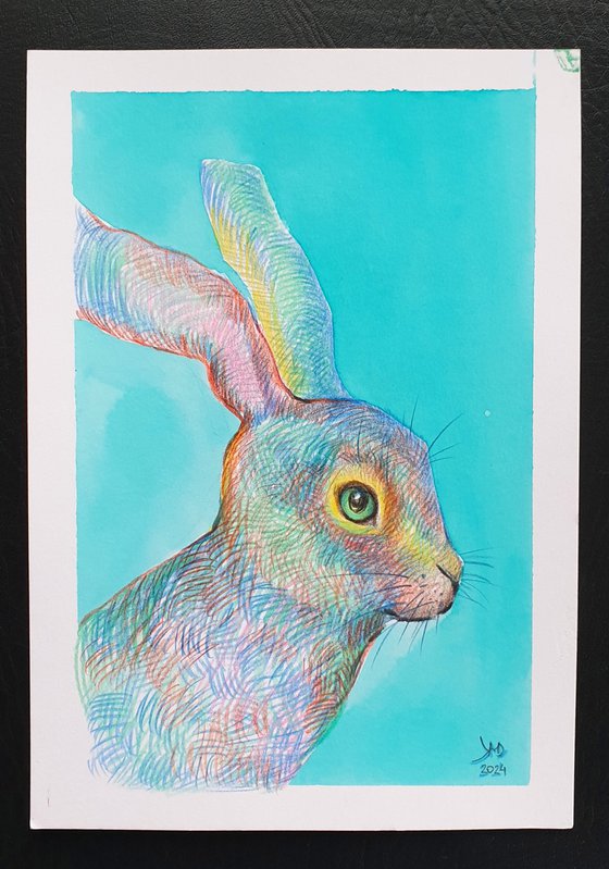 Hare portrait..Easter bunny?