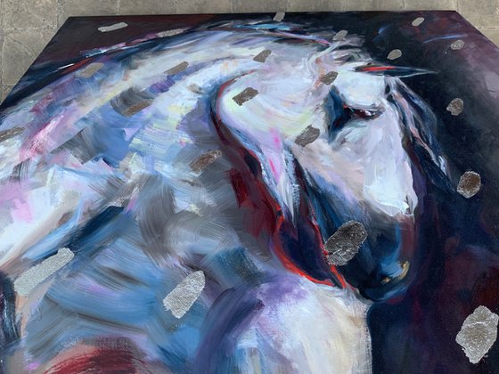 White Horse Portrait