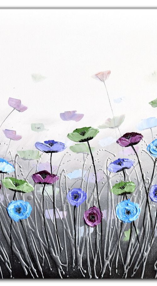 Muted Poppies by Amanda Dagg