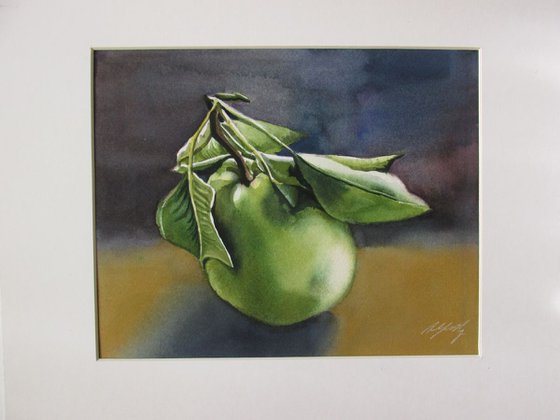 still life with pear