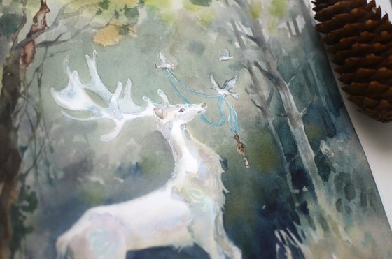 Fantasy White Deer