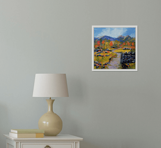 Langdale Pikes from Lingmoor Quarries