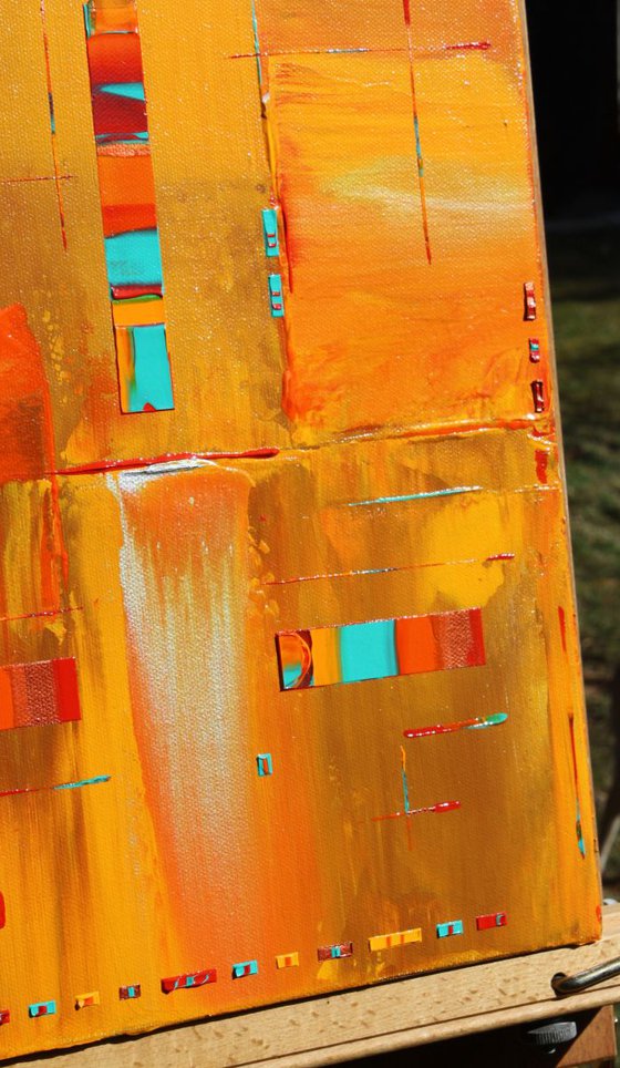 Abstract Orange Concept