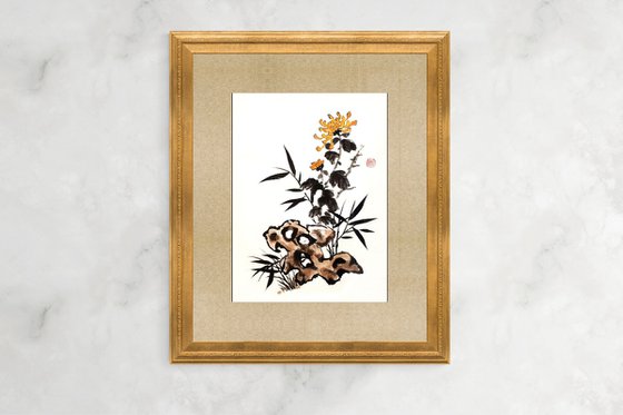 Chrysanthemum and Bamboo