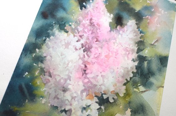 A branch of light lilac