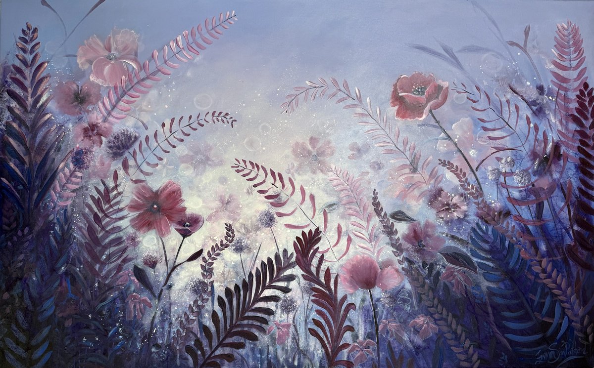 Moon Garden By Emma Sian Pritchard, 42 X 26, Artwork For Sale On Artfinder