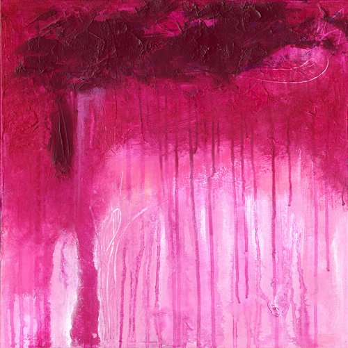 Dreaming In Pink 1 - Tranquil Abstract art by Kathy Morton Stanion by Kathy Morton Stanion