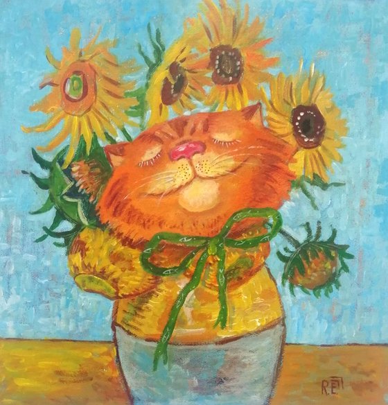 Van Gogh's cat dream