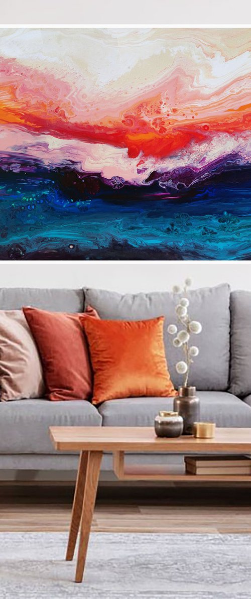 Abstract Painting 2223 XXL art by Alexandra Dobreikin
