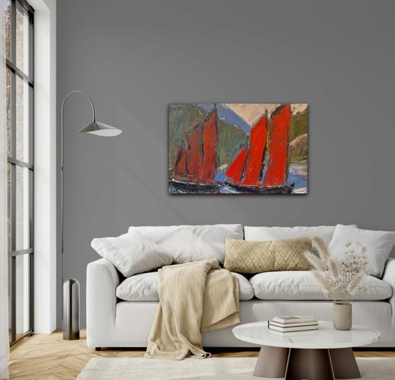 Galway hookers  in Connemara