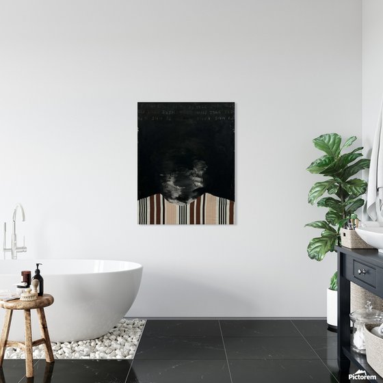 Abstract Portrait in Black — Silent Presence