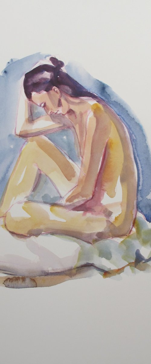 seated female nude by Rory O’Neill