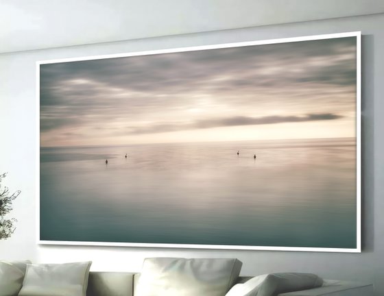 Four buoys at sunset (studio 3)