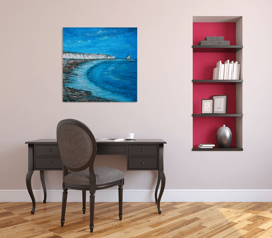 Freshwater Cliffs II ( Large 80 cm x80 cm)