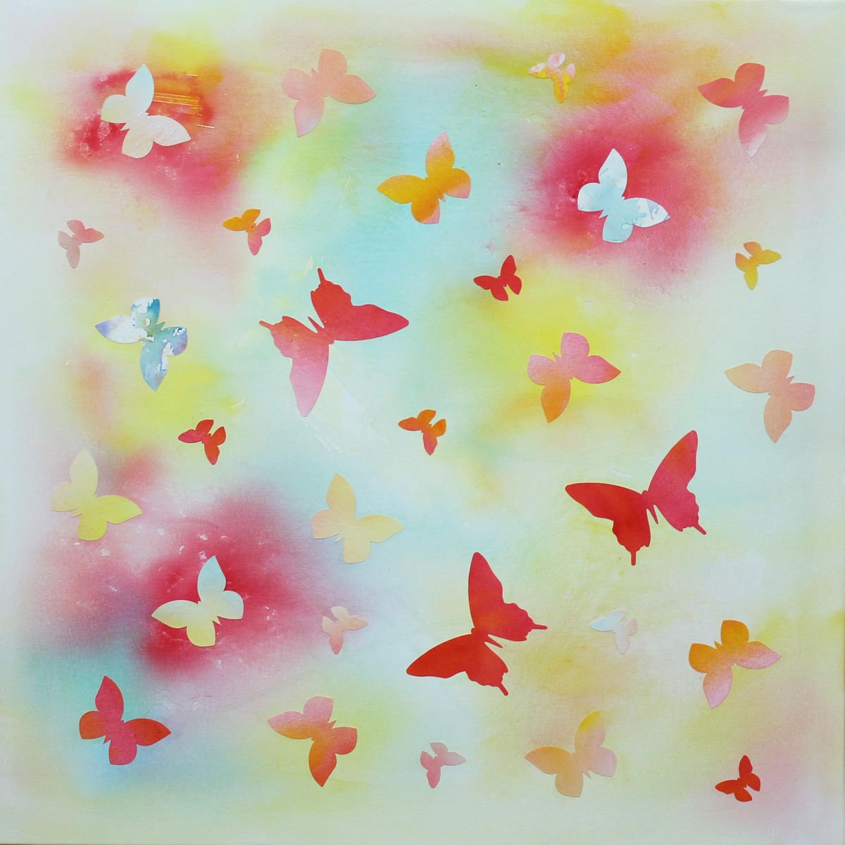 Summer Memories/ Butterfly collage by Paresh Nrshinga