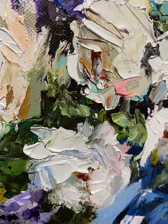 Cobalt Vase, Bouquet.