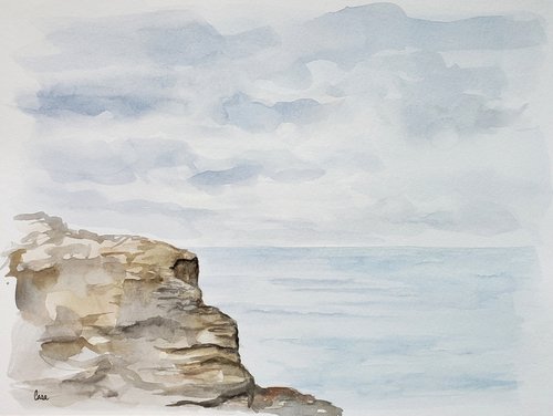 "Salt in the Air" - Landscape - Ocean - Simplistic by Katrina Case