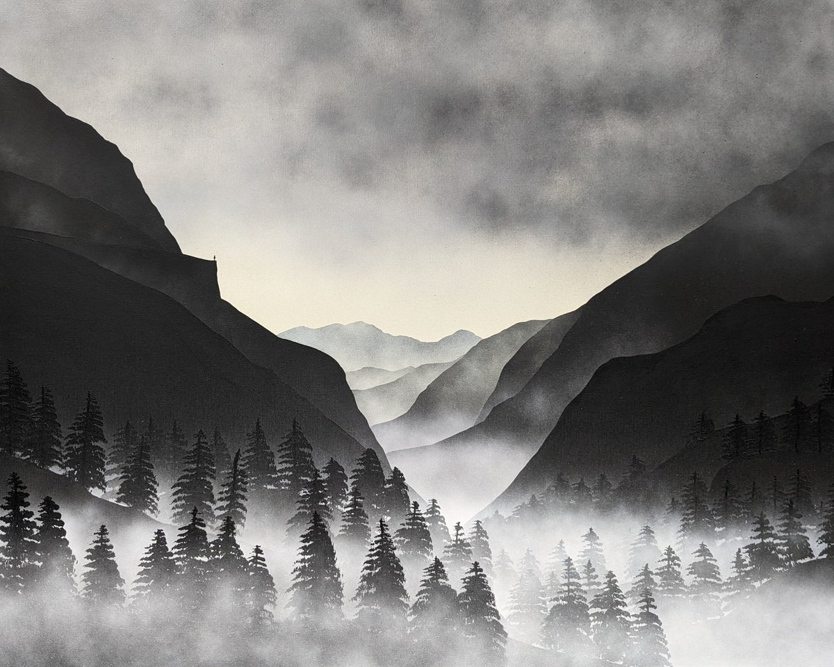 Landscape Painting By Robert Owen Bloomfield, 39 X 31", Bal??u 10, Original Artwork