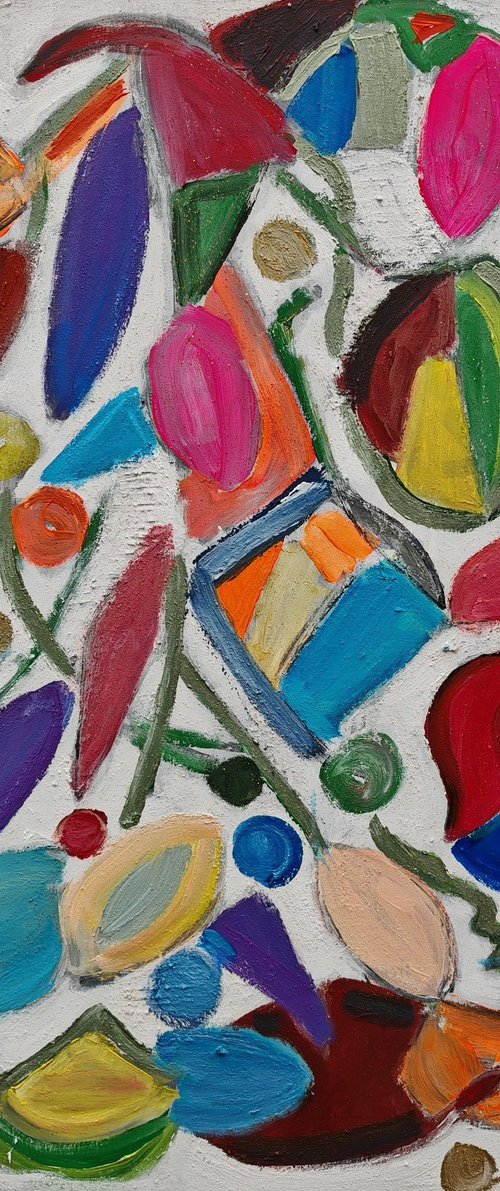 Geometric Inspiration acrylic Artwork by Sylvie Dodin